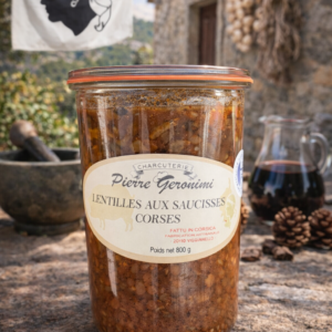 Lentilles aux saucisses corse